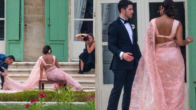 Joe Jonas & Sophie Turner Greet Family & Friends at Pre-Wedding