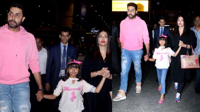 Bachchan family back from New York! Aaradhya compliments Abhishek's ...