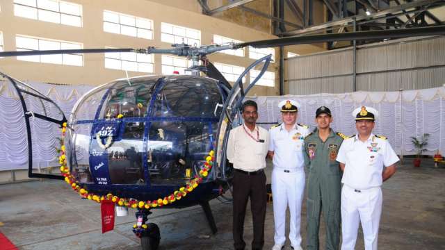 HAL delivers Chetak helicopter to Indian Navy ahead of schedule