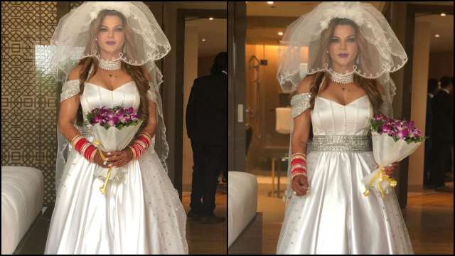 rakhi sawant wedding dress