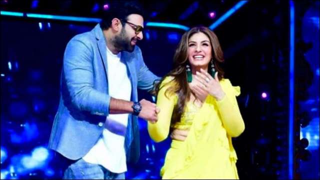 Viral This Video Of Raveena Tandon Recreating Tip Tip Barsa Paani With Prabhas Is Breaking The