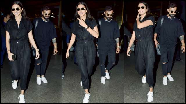Pregnant Anushka Sharma is radiant as ever in basic tee and Rs 5k pinafore  jumpsuit - India Today