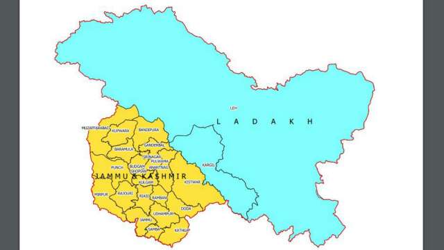 India New Map 2021 28 States, 9 Uts: Govt Releases India's New Political Map With Changed  Status Of J-K, Ladakh