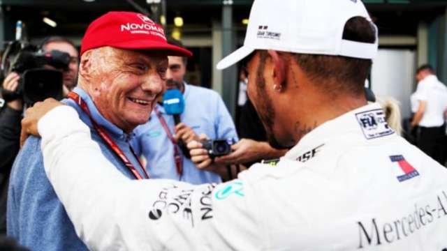 'I am sure he is here in spirit': Hamilton pays tribute to Niki Lauda ...