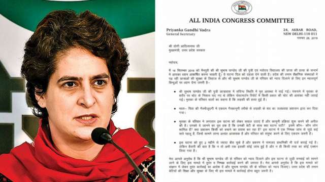 UP: Priyanka Gandhi Writes To CM Yogi Adityanath, Seeks Probe Into Girl ...