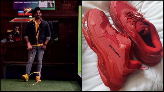Bigg Boss 13: While Twitter is shocked seeing Paras wear his pricey yellow shoes, girlfriend Akanksha gifts him red one