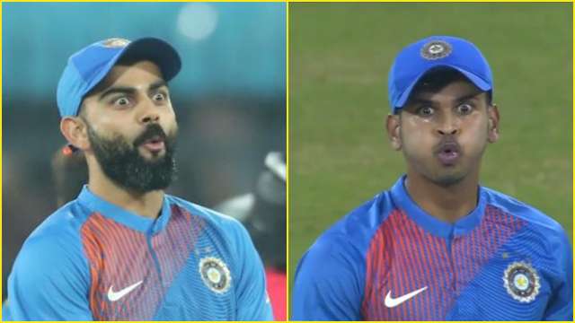 Watch: Virat Kohli's epic reaction to Shreyas Iyer's mammoth six during IND vs SL 2nd T20I in Indore Watch: Virat Kohli's epic reaction to Shreyas Iyer's mammoth six during IND vs SL 2nd T20I in Indore