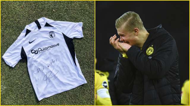 Wow What A Legend Borussia Dortmund Forward Erling Haaland Stunned After Receiving Special Gift From His Idol