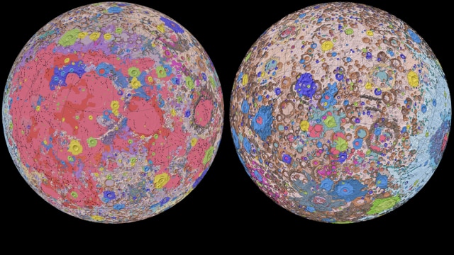 Usgs Releases First Comprehensive Geological Map Of Moon Using Apollo Data