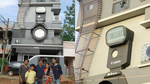 Karnataka photographer built camera-shaped house 'click', names his
