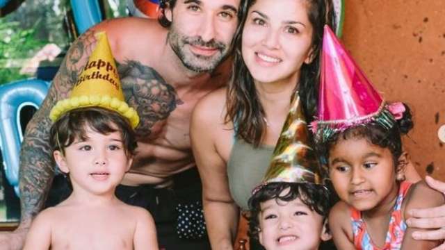 In Pics Sunny Leone Shares Fun Filled Photos From Twins Asher And Noah