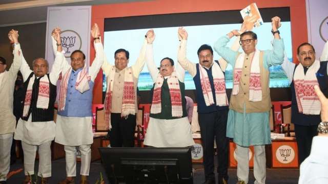 Bjp Chief Jp Nadda Releases Poll Manifesto In Assam Key Highlights 