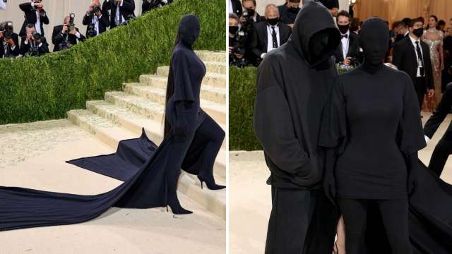 Kim Kardashian wears Demna Gvasalia's look at 2021 Met Gala