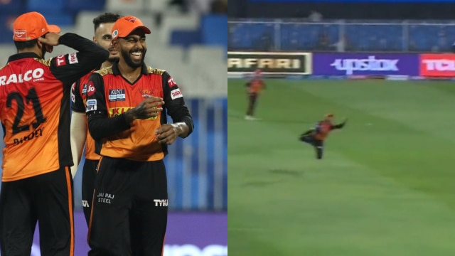 Watch: Srh's Substitute Fielder Jagadeesha Suchith Takes Stunning Catch 