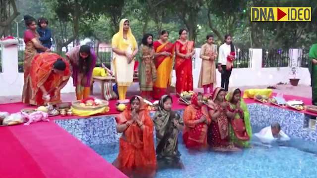 Bihar: CM Nitish Kumar participates in Chhath puja