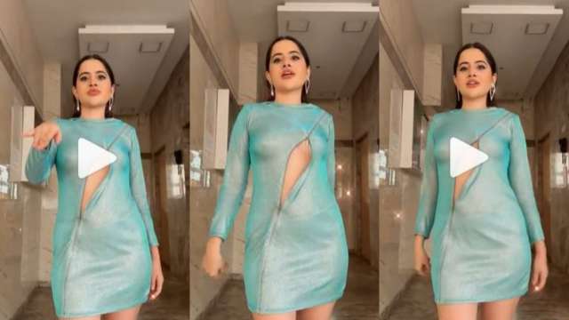 Zip toh band kar lo Urfi Javed brutally trolled for posting sexy video wearing front open dress
