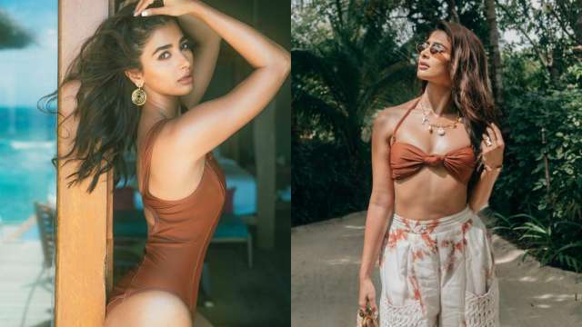 640px x 360px - Pooja Hegde raises temperature in bikini top, drops sizzling hot photos  from Maldives vacay