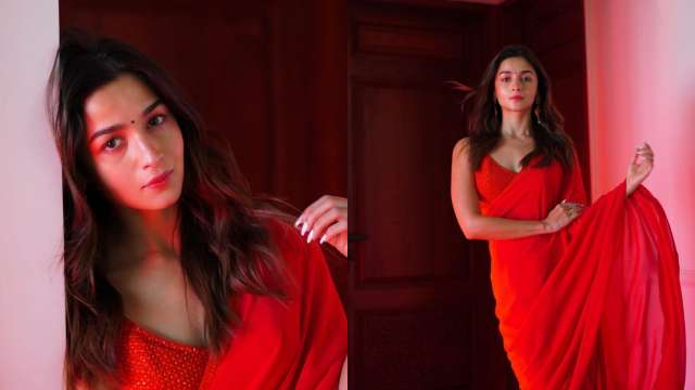 Alia Bhatt slays the runway in this striking red dress - YouTube