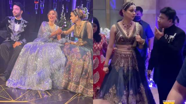 Kangana Ranaut attends Ankita Lokhande’s sangeet ceremony, talks about bride’s ‘Planet Size’ engagement ring