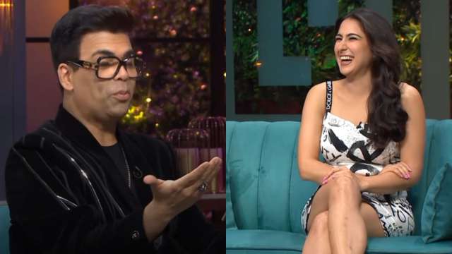 ‘All these wives are watching’: Karan Johar warns Sara Ali Khan after she picks three married actors for swayamvar