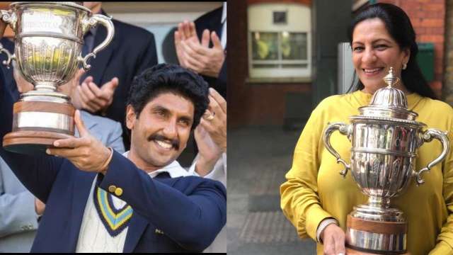 '83' star Ranveer Singh brings the REAL world cup home, proud Mumma poses with the trophy - Vimarsana News