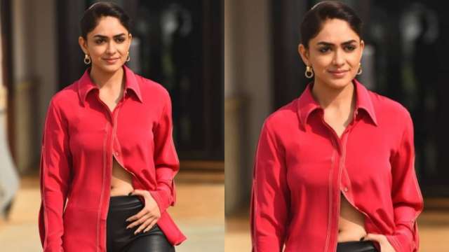 'Arey shirt button karlo didi': Mrunal Thakur brutally trolled for wearing unbuttoned shirt during 'Jersey' promotions - Vimarsana News