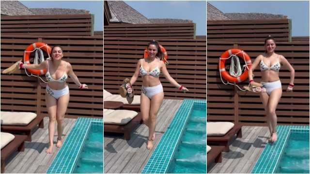 640px x 360px - Shraddha Arya drops dance video in bikini from Maldives, fans say 'Prita  beti ye kya kar rahi ho'