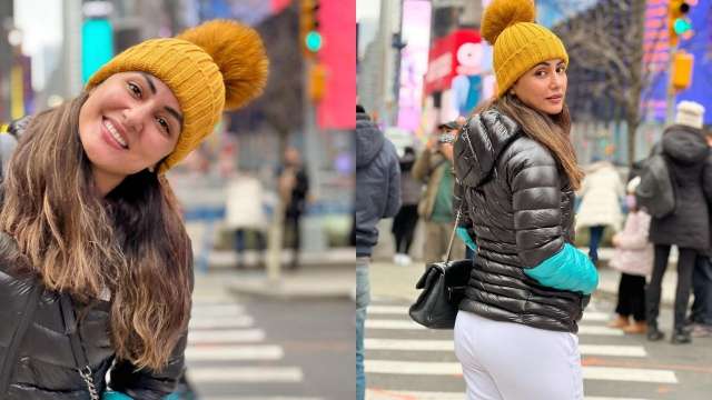 Hina Khan bids New York goodbye, shares picturesque moments from her vacation - Vimarsana News