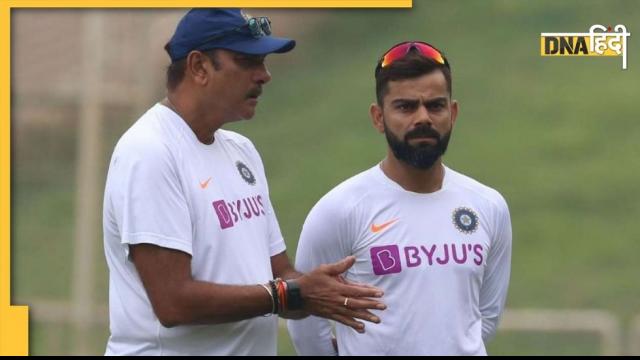 Virat Kohli with Ravi Shashtri.