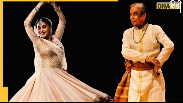 birju maharaj with madhuri dixit