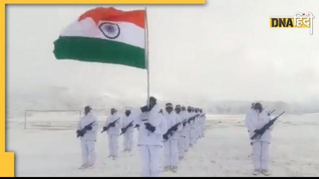 ITBP troops unfurl national flag