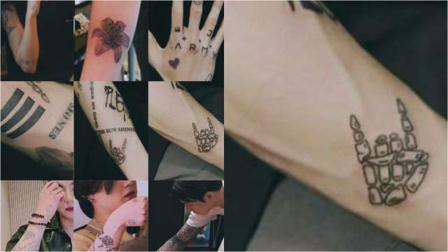 Fans were surprised when they first saw Jungkook exposing his full-of-tattoo  arm - KBIZoom
