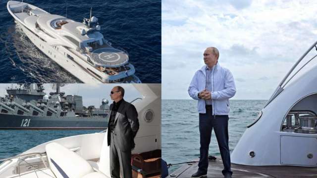 putin on a yacht