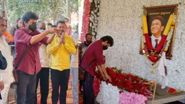 'Master' actor Thalapathy Vijay pays tribute to late Kannada star Puneeth Rajkumar at his memorial in Bengaluru - Vimarsana News