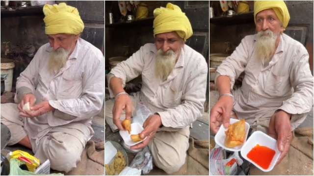 Viral: 75-year-old sells samosas in Amritsar, netizens surprised to hear price - Vimarsana News
