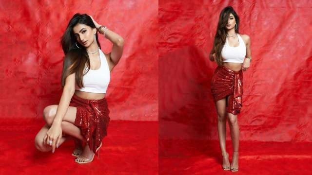 Palak Tiwari sizzles in white crop top-shimmery red skirt, fans call her 'queen' - Vimarsana News