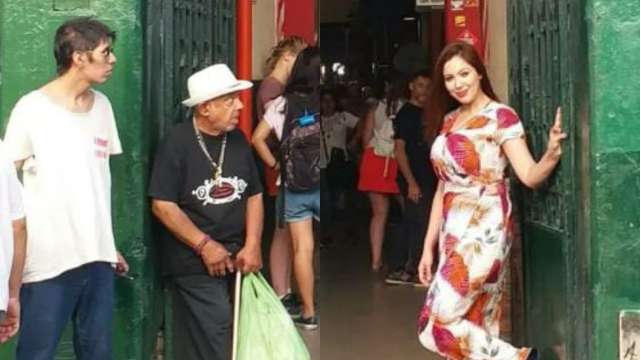 Munmun Dutta Sex Xxxii Video - TMKOC fame Munmun Dutta aka Babita ji stuns two men while posing- Check out  hilarious photo