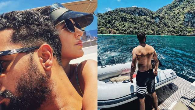 Shirtless Vicky Kaushal drops new photos with wife Katrina Kaif from 'no wifi' zone, fans ask 'upload kaise kia?' - Vimarsana News