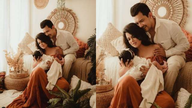 Aditya Narayan shares first family photo featuring wife Shweta Agarwal, daughter Tvisha Narayan Jha - Vimarsana News
