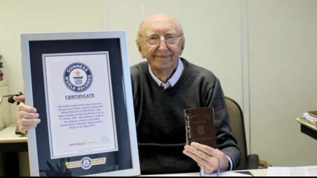 Brazilian man works at same company for 84 years, sets world record - Vimarsana News