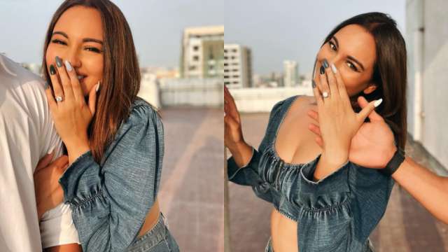 640px x 360px - Sonakshi Sinha flaunts diamond ring in cryptic post, netizens wonder if she  is engaged