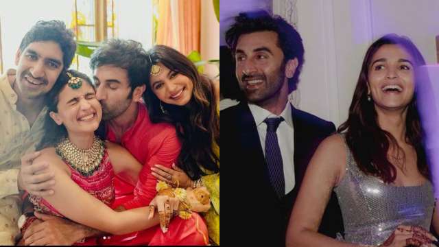 Ranbir Kapoor cutely kisses Alia Bhatt in unseen pic from wedding festivities – Bollywood news