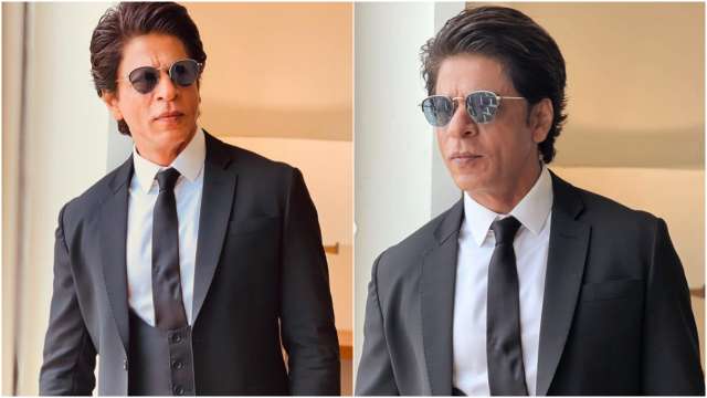 Shah Rukh Khan looks dapper in black pant suit as he attends event in Delhi – Bollywood news