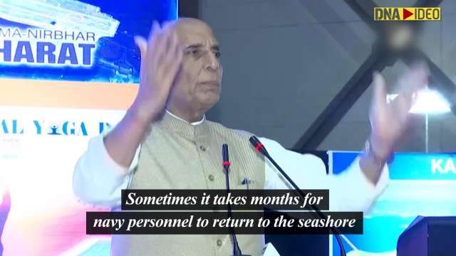 Defence Minister Rajnath Singh Boosts Morale Of Naval Officers At ...