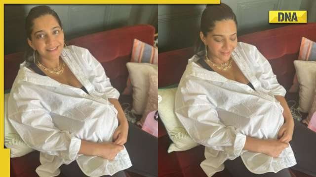 Anand Ahuja drops adorable photos of soon-to-be-mom Sonam Kapoor flaunting her baby bump – Bollywood news