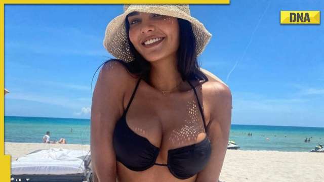 Aashram 3 star Esha Gupta looks sizzling hot in bikini, pouts for beau Manuel Guallar at Miami beach - Vimarsana News