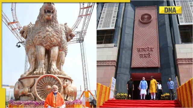 Over 100 artisans handcraft National Emblem atop new Parliament building, know details - Vimarsana News