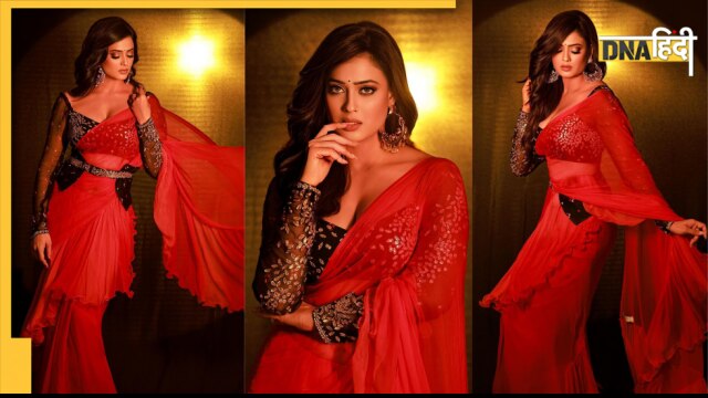 Shweta Tiwari in Red Saree 