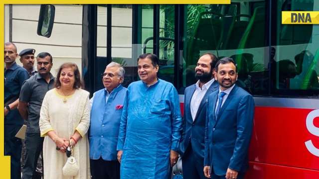 In pics: Nitin Gadkari unveils India's first double-decker AC electric bus in Mumbai - Vimarsana News