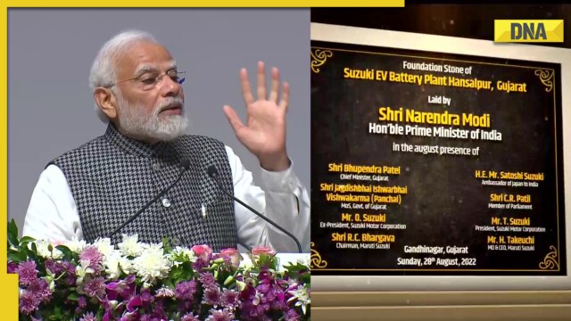 PM Modi lays foundation stone of two new Maruti Suzuki plants, lauds EV ...